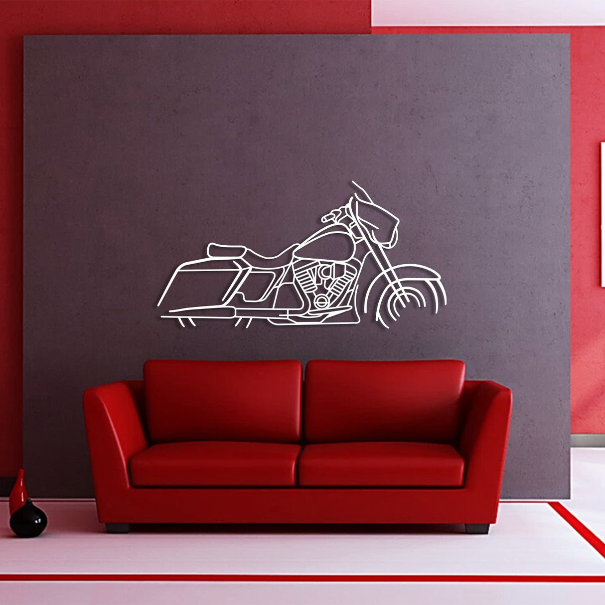 Street Glide 1 Metal Motorcycle Wall Art - NC1094