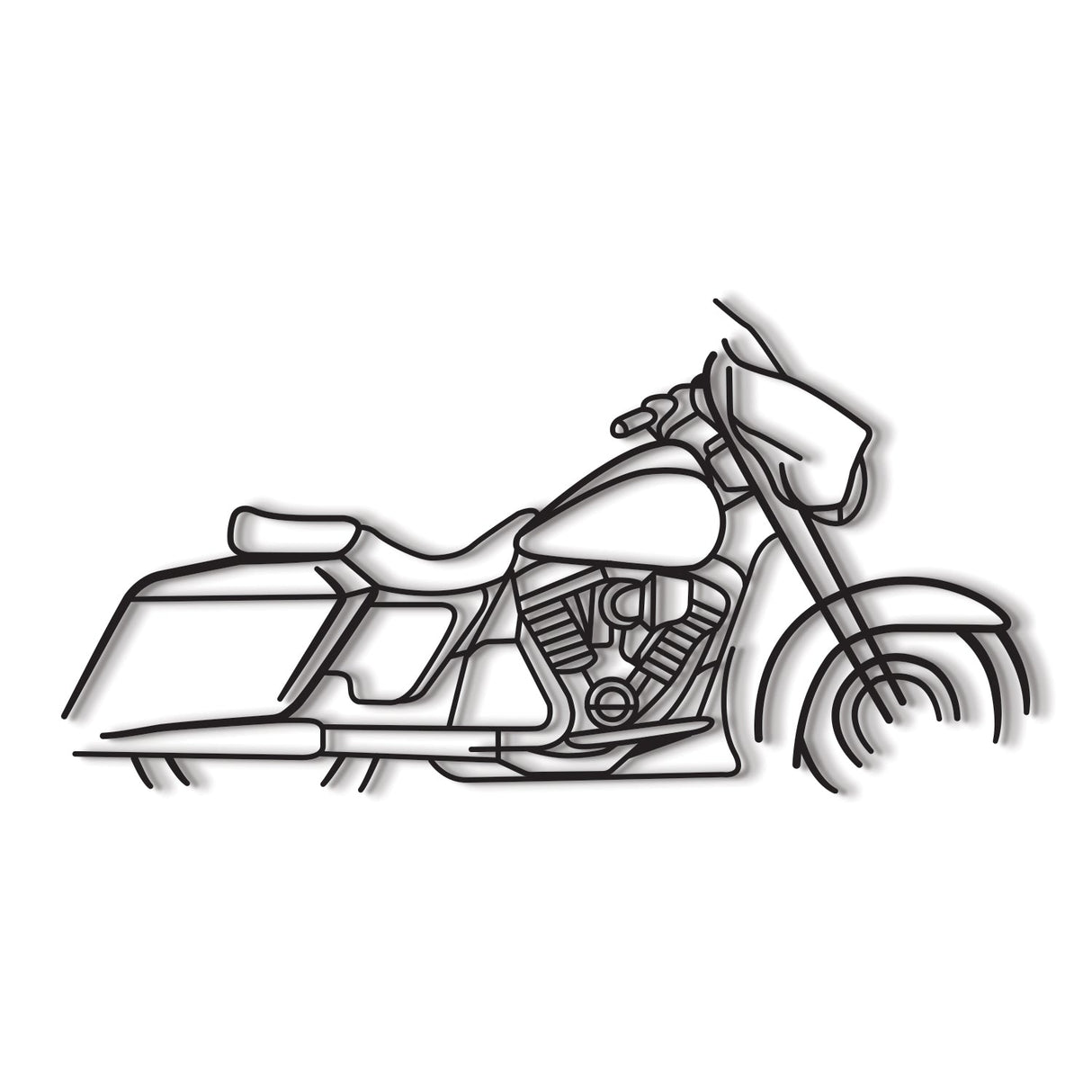 Street Glide 1 Metal Motorcycle Wall Art - NC1094