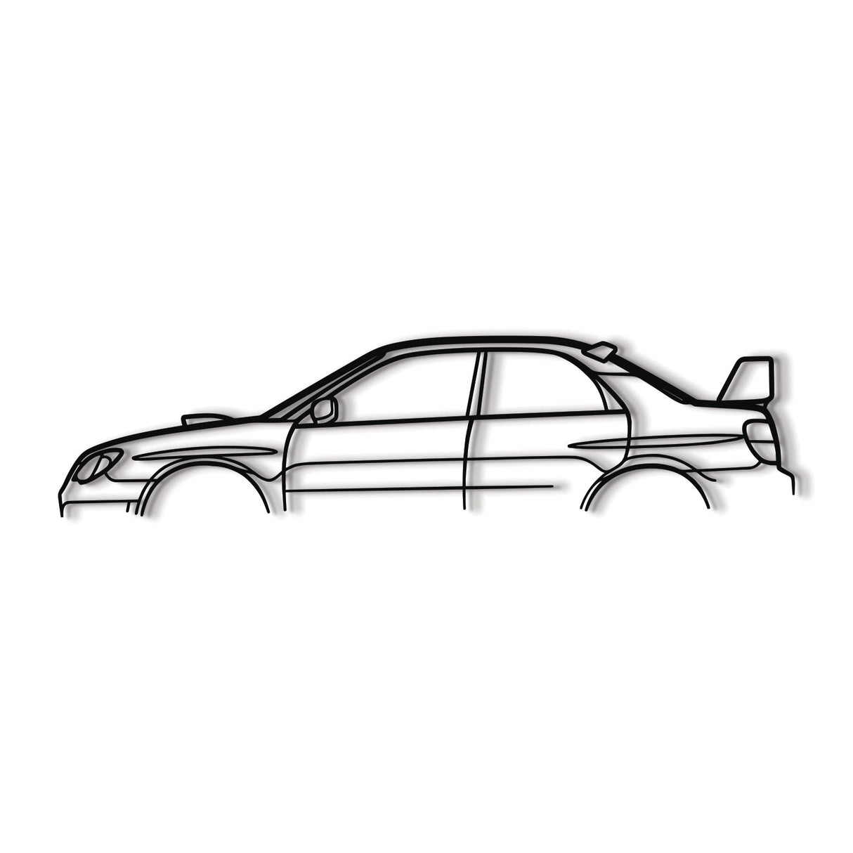 WRX STI GD Metal Car Wall Art - NC1111