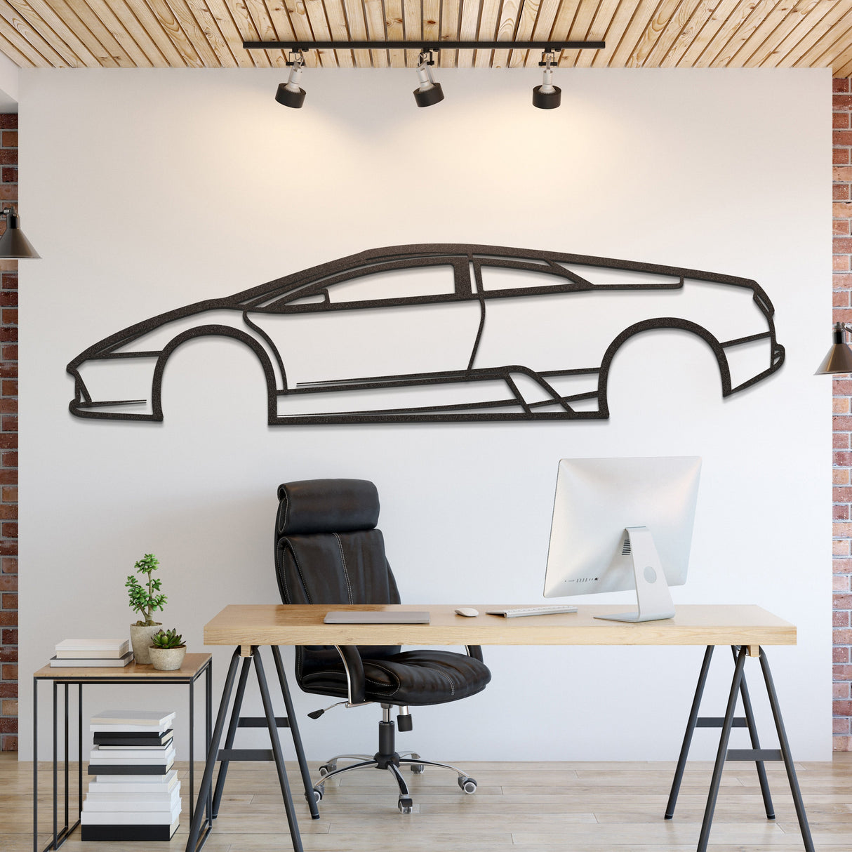 Murcielago Metal Car Wall Art - NC1056