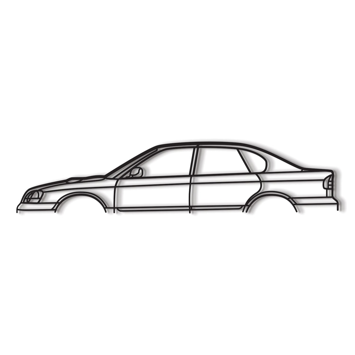 2000 Legacy B4 Classic Metal Car Wall Art - NC0280