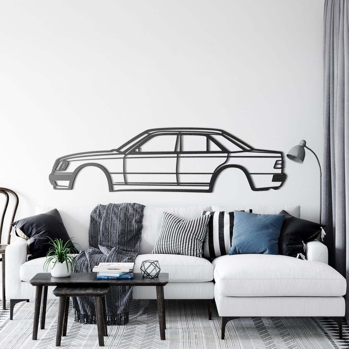 W124 500E Metal Car Wall Art - NC1109