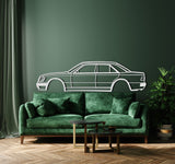 W124 500E Metal Car Wall Art - NC1109