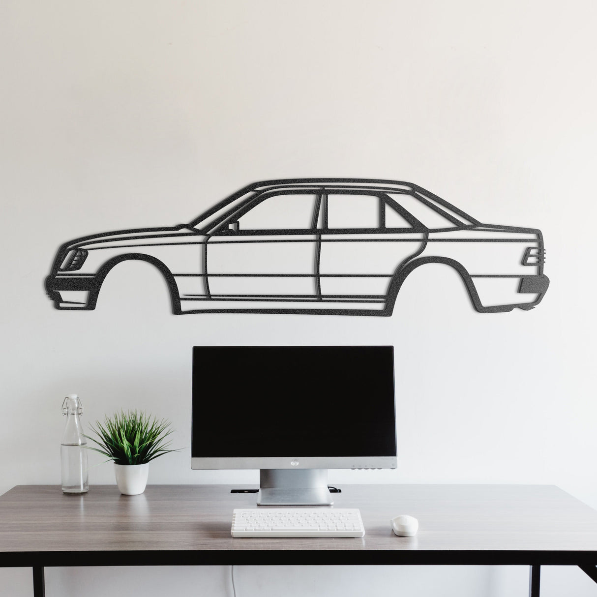 W124 500E Metal Car Wall Art - NC1109