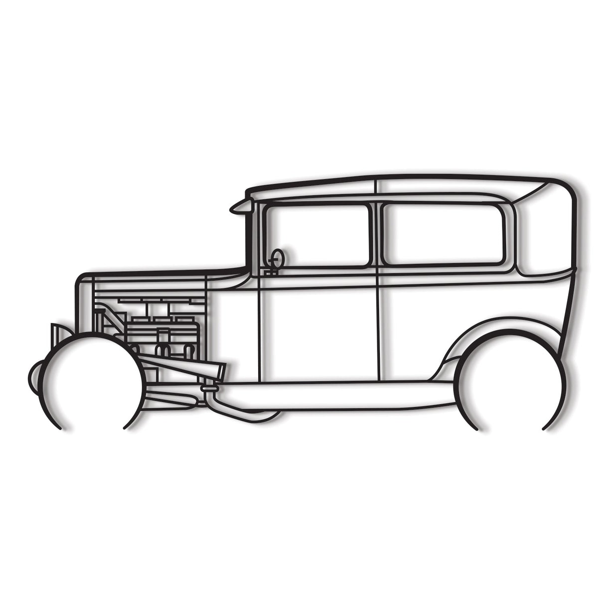 1931 Model A Detailed Metal Car Wall Art - NC0015