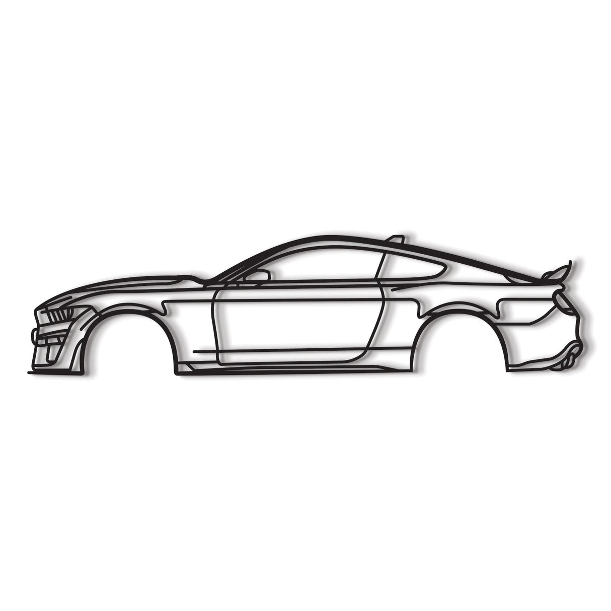 Mustang Shelby GT500 Detailed Metal Car Wall Art - NC1062