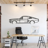 Mustang GT Fastback 390S Metal Car Wall Art - NC1057