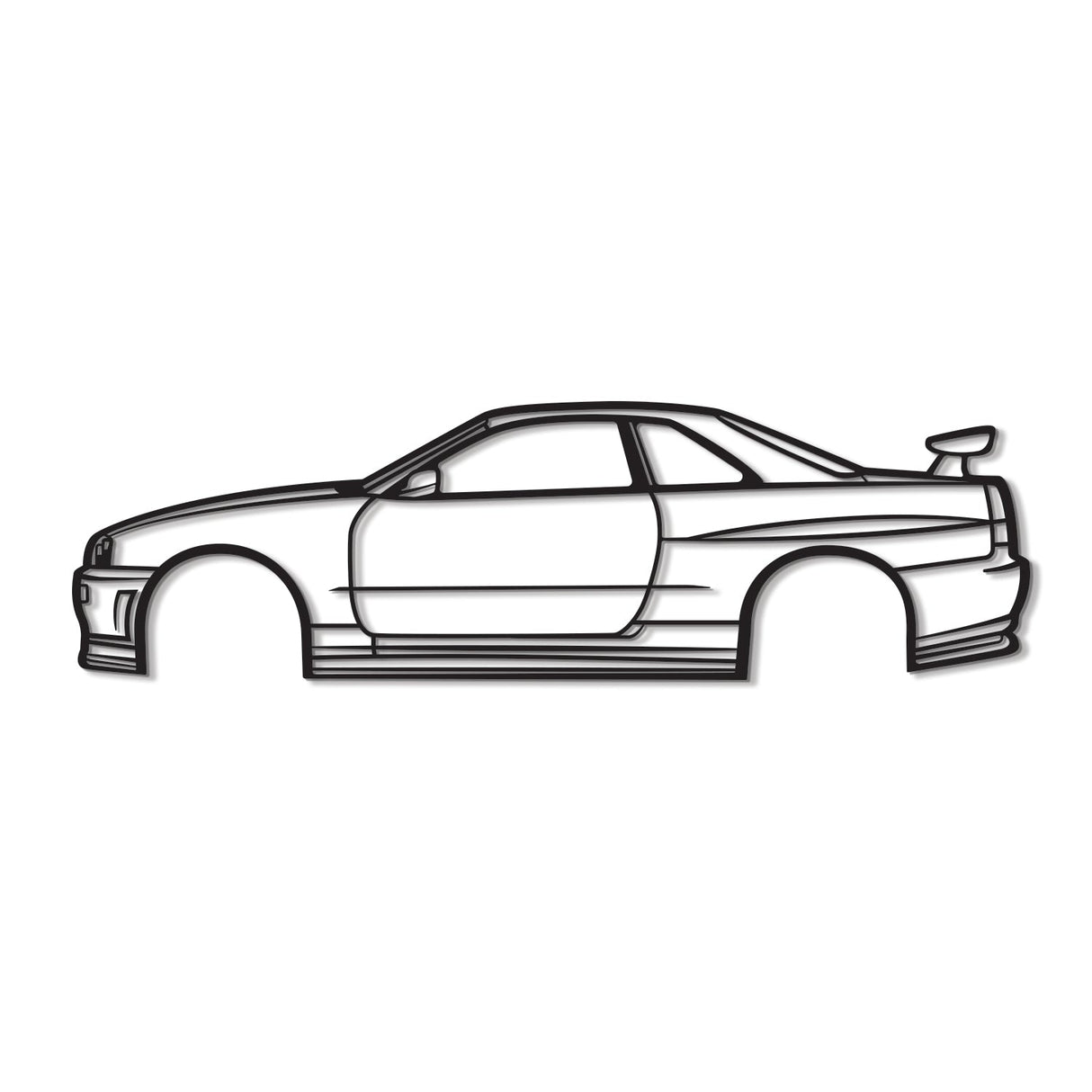 Skyline R34 Metal Car Wall Art - NC1092