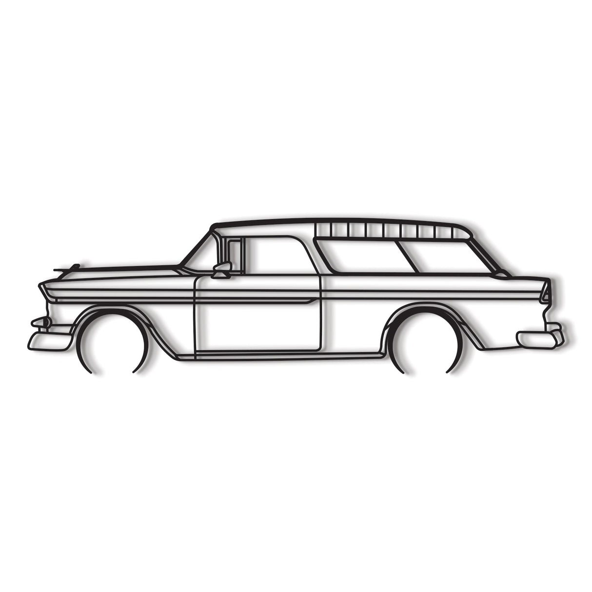 1955 Nomad Metal Car Wall Art - NC0038