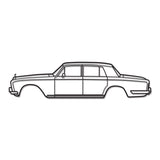 1965 Silver Shadow Metal Car Wall Art - NC0076