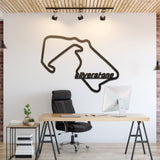 Silverstone Formula 1 Metal Circuit Wall Art - NC1089