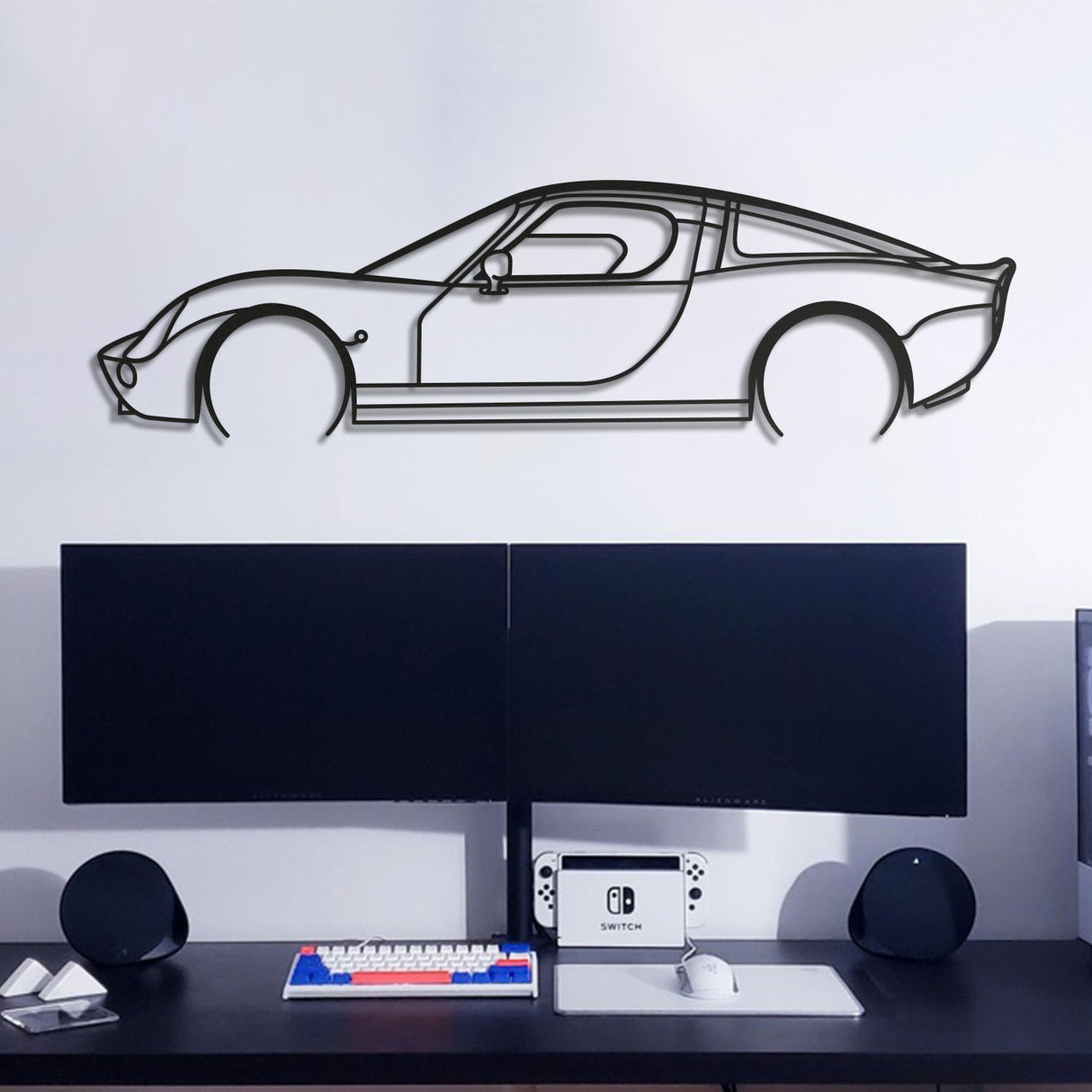 Vertige Detailed Metal Car Wall Art - NC1106