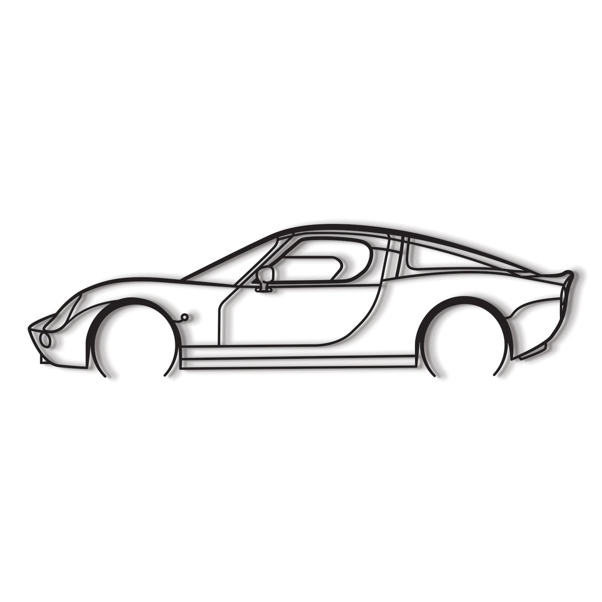 Vertige Detailed Metal Car Wall Art - NC1106