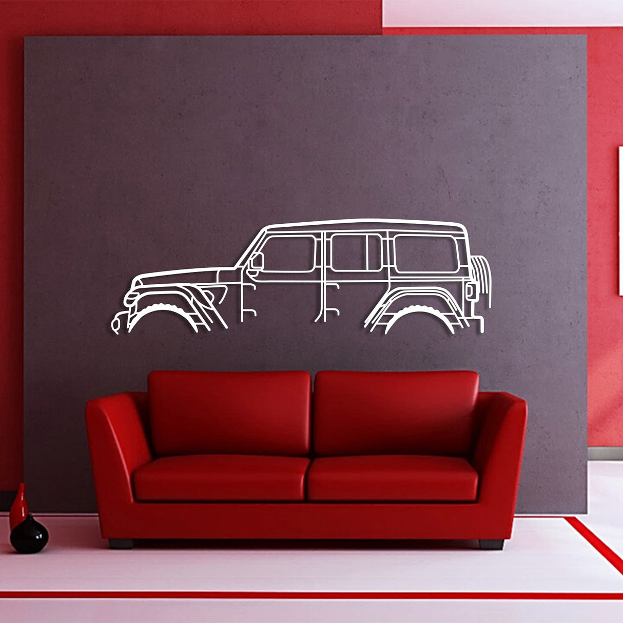 Wrangler Classic Metal Car Wall Art - NC1110