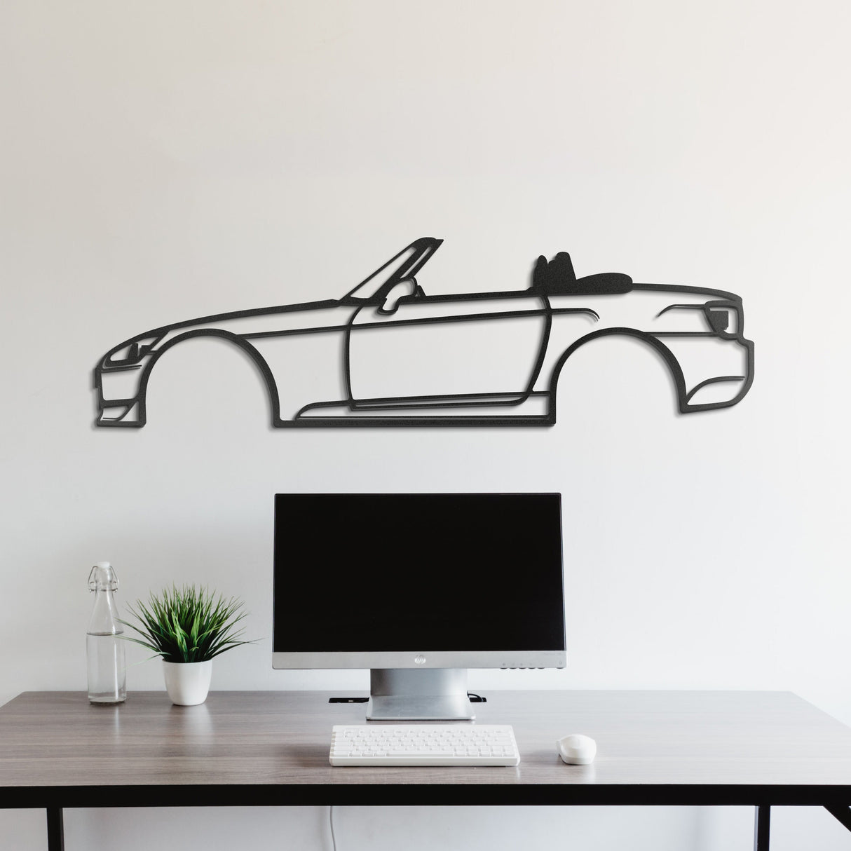 Honda S2000 Metal Silhouette Wall Art