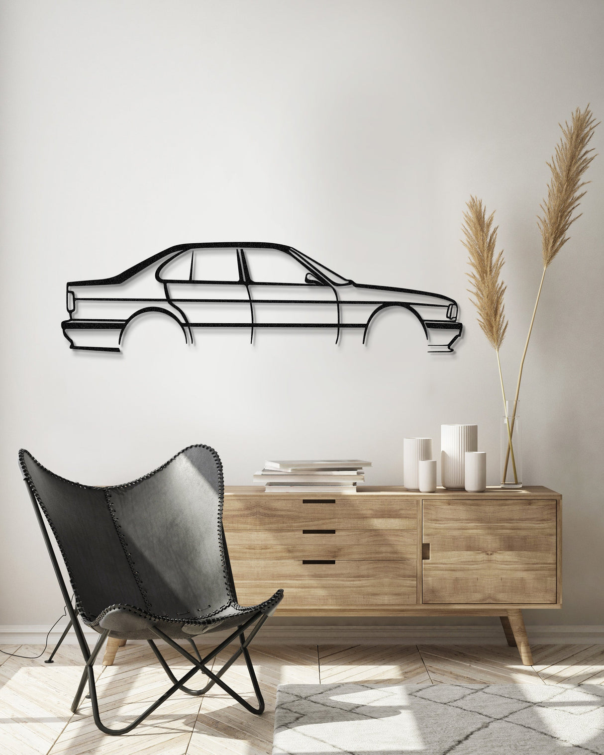 E34 M5 Metal Car Wall Art - NC0938