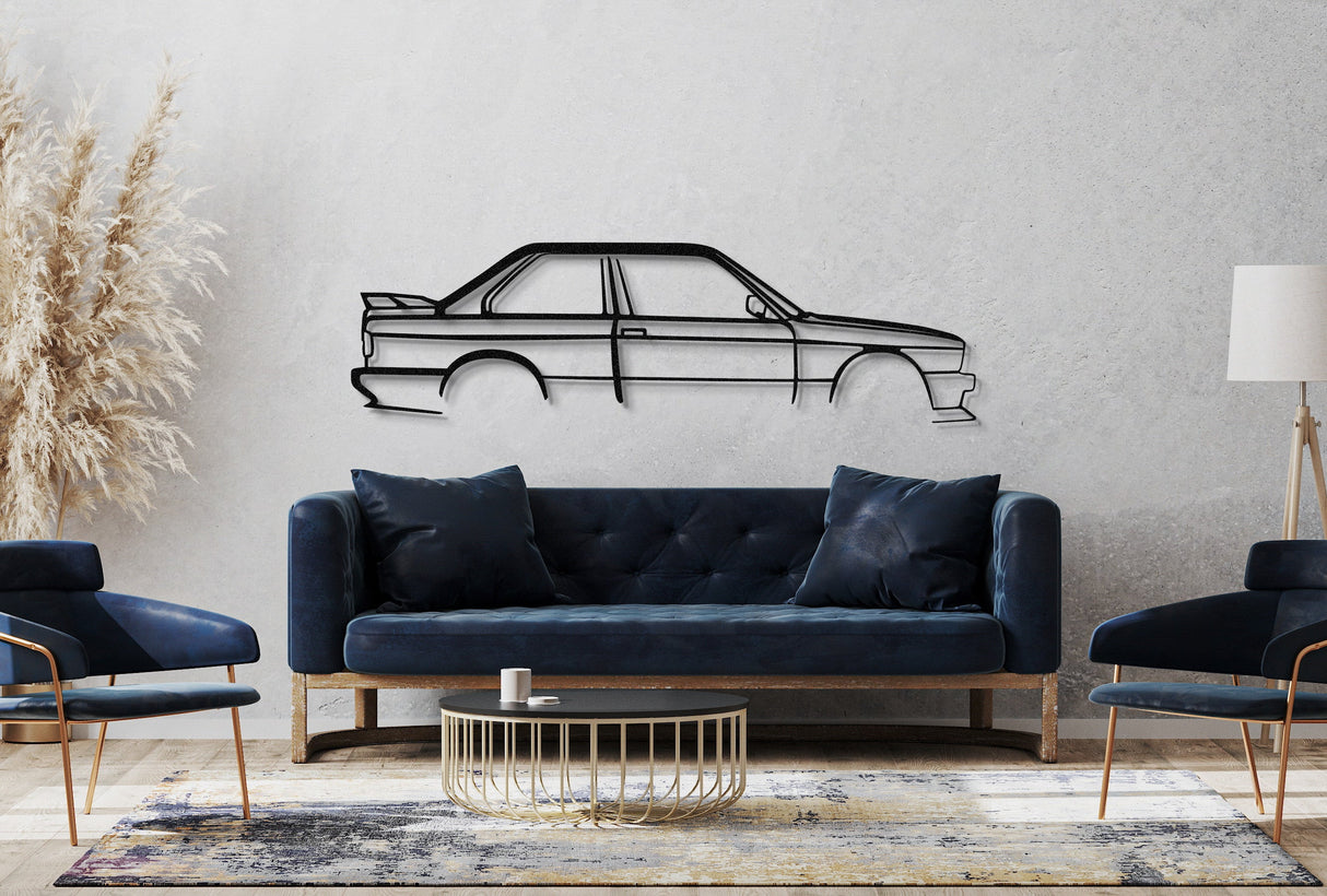 E30 M3 Metal Car Wall Art - NC0935