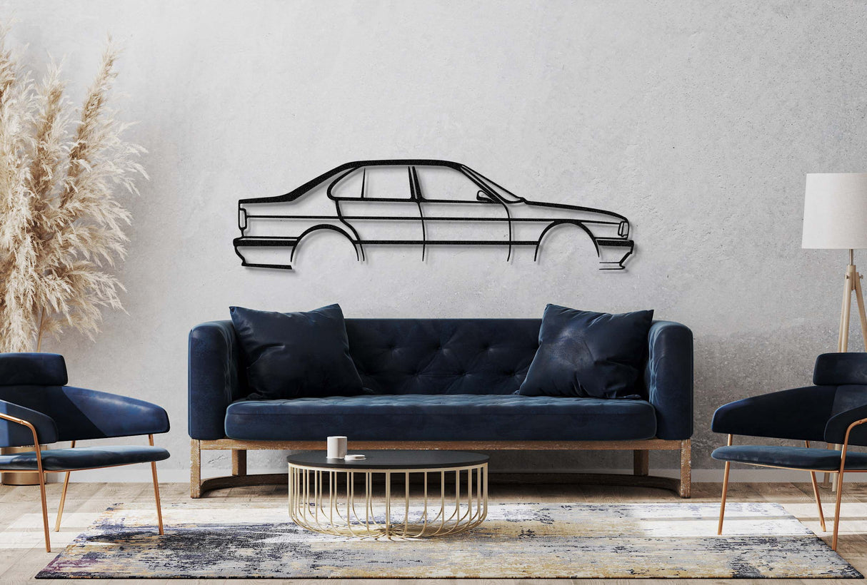 E34 M5 Metal Car Wall Art - NC0938