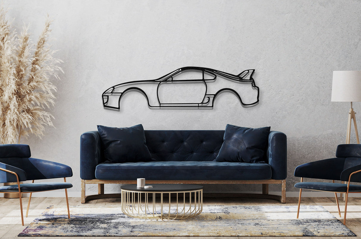 Supra MK4 Metal Car Wall Art - NC1096