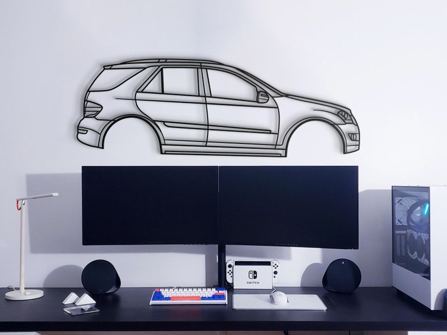 2006 M-Class W164 2nd Gen Metal Car Wall Art - NC 0333