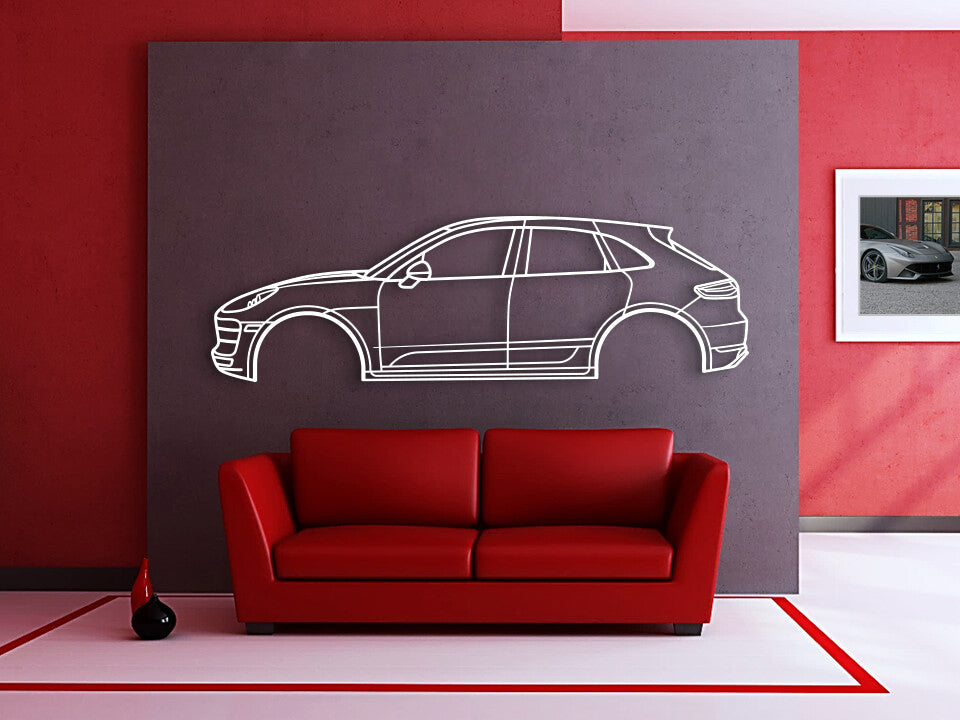 Macan 1st Gen 2015 Metal Car Wall Art - NC1015