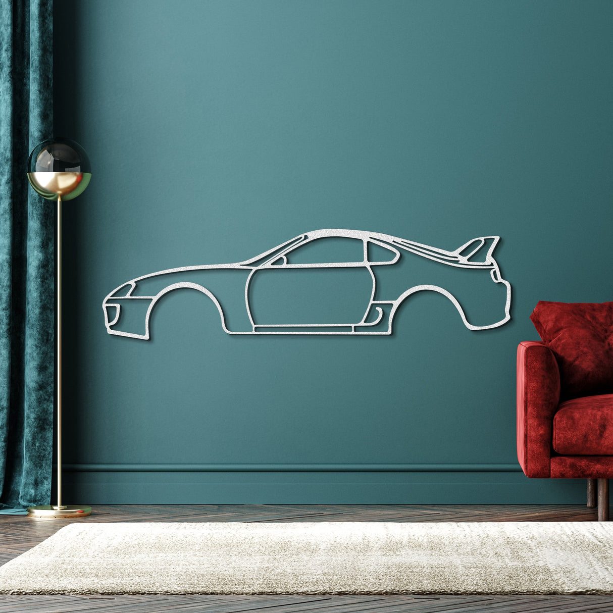 Supra MK4 Metal Car Wall Art - NC1096